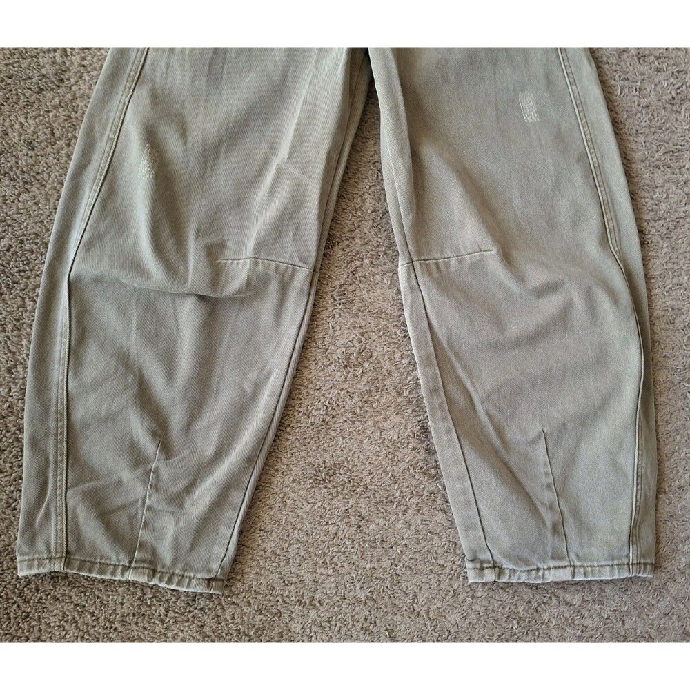 BLANK NYC High Rise Barrel Leg Jeans Size 27 The Bowery Distressed Denim Pants - Picture 6 of 9